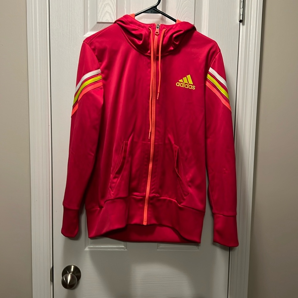 ADIDAS Hot Pink Zip Up Hoodie